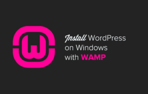 Install wamp server on your local machine